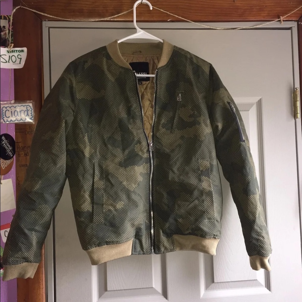 Camouflage Bomber Jacket